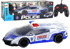 Lean-toys Policajné športové auto na diaľkové ovládanie RC v mierke 1:16