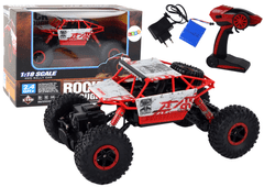 shumee Off-road diaľkovo ovládané RC auto 1:18 2,4G červené