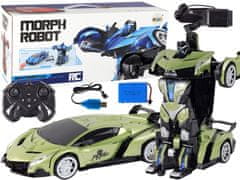 shumee Car-Robot Transformation R/C 1:10 zelené ovládanie gestami