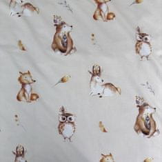 Jerry Fabrics Obliečky do postieľky Zvieratká Woodland baby 100x135, 40x60 cm