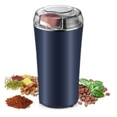 HOME & MARKER® Prenosný mini elektronický mlynček na kávu (modrá farba) | GRIDZ