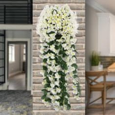 HOME & MARKER® Dekoratívna závesná kytica umelých orchideí (1 ks, biela) | HANGROSE