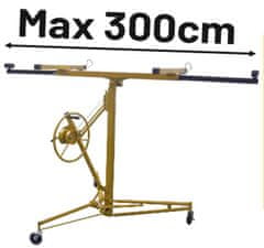 XLtools Montážny stojan na sádrokartón, zdvih 138 - 335 cm, max. tabuľa 121 x 335 cm, XL-TOOLS