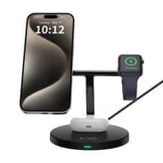 Tech-protect A35 MagSafe bezdrôtová nabíjačka na mobil / AirPods / Apple Watch, čierna