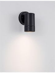 Nova Luce NOVA LUCE vonkajšie nástenné svietidlo LIMBIO čierny ABS sklenený difúzor GU10 1x7W bez žiarovky IP44 svetlo dole 9010602