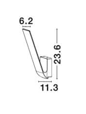 Nova Luce NOVA LUCE vonkajšie nástenné svietidlo VITORIA tmavo šedý hliník LED 5W 3000K 220-240V 120st. IP65 8401030