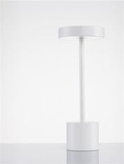 Nova Luce NOVA LUCE vonkajšia stolná lampa FUMO biely hliník a akryl LED 2W 3000K 220-240V 163st. IP54 vypínač na tele / USB kábel 9002863