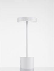 Nova Luce NOVA LUCE vonkajšia stolná lampa FUMO biely hliník a akryl LED 2W 3000K 220-240V 163st. IP54 vypínač na tele / USB kábel 9002863