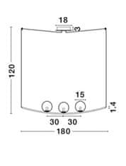 Nova Luce NOVA LUCE závesné svietidlo VITTON mosadzný kov biele lesklé sklo mosadzný kábel E14 3x5W IP20 bez žiarovky 8279602