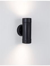 Nova Luce NOVA LUCE vonkajšie nástenné svietidlo LIMBIO čierny ABS sklenený difúzor GU10 2x7W bez žiarovky IP44 svetlo hore a dole 9010622