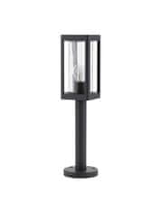 Nova Luce NOVA LUCE vonkajšie stĺpové svietidlo FIGO tmavo šedý hliník a číre sklo E27 1x12W 220-240V bez žiarovky IP54 9060193