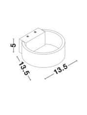 Nova Luce NOVA LUCE nástenné svietidlo ENNA biely hliník a akryl LED 6W 220-240V 3000K IP20 9102461