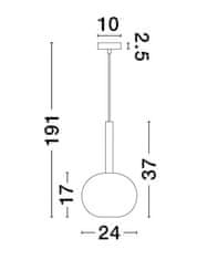 Nova Luce NOVA LUCE závesné svietidlo AMELIA zlatá a číre sklo G9 1x5W 230V IP20 bez žiarovky 9028829