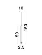 Nova Luce NOVA LUCE závesné svietidlo TRIMLE zlatý hliník a akryl LED 3W 230V 3000K IP20 9287918