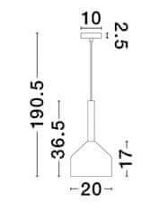 Nova Luce NOVA LUCE závesné svietidlo AMELIA zlatá a číre sklo G9 1x5W 230V IP20 bez žiarovky 9028830