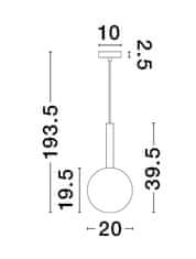 Nova Luce NOVA LUCE závesné svietidlo AMELIA zlatá a číre sklo G9 1x5W 230V IP20 bez žiarovky 9028831