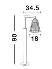 Nova Luce NOVA LUCE vonkajšie stĺpové svietidlo CARINA čierny hliník LED 6W 279.54 lm 3000K 220-240V IP65 9060213