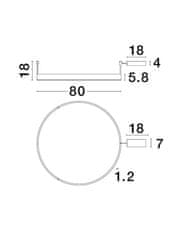 Nova Luce NOVA LUCE stropné svietidlo MOTIF LED stropné svietidlo mosadzný hliník 3000K IP20 48W 220-240V stmievateľné 9063603