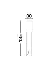 Nova Luce NOVA LUCE stojaca lampa LEITH čierne tienidlo a čierny hliník E27 1x12W 230V IP20 bez žiarovky 9043301