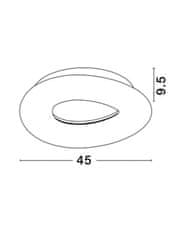 Nova Luce NOVA LUCE stropné svietidlo CIA ružový hliník a akryl LED 38W 230V 3000K IP20 stmievateľné 9106242