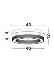 Nova Luce NOVA LUCE stropné svietidlo FIORE antický zlatý mosadzný hliník a akryl LED 40W 230V 3000K IP20 stmievateľné 9285420