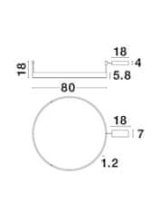 Nova Luce NOVA LUCE stropné svietidlo MOTIF LED stropné svietidlo biely hliník 3000K 48W IP20 220-240V stmievateľné 9063605