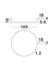 Nova Luce NOVA LUCE stropné svietidlo MOTIF LED stropné svietidlo biely hliník 3000K 55W IP20 220-240V stmievateľné 9063608