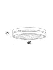 Nova Luce NOVA LUCE stropné svietidlo WHEEL čierny hliník a akryl LED 30W 230V 3000K IP20 9081210