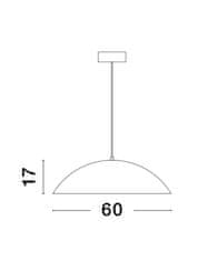 Nova Luce NOVA LUCE závesné svietidlo GLIM biela zvonku prírodné drevo vo vnútri hliník a akryl LED 47W 230V 3000K IP20 stmievateľné 9081280