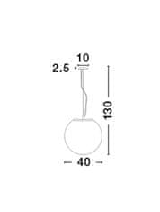 Nova Luce NOVA LUCE závesné svietidlo NEVOSO opálové sklo a biely kov E27 1x12W 230V IP20 bez žiarovky 920422