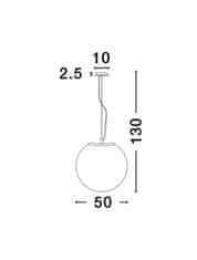 Nova Luce NOVA LUCE závesné svietidlo NEVOSO opálové sklo a biely kov E27 1x12W 230V IP20 bez žiarovky 920423