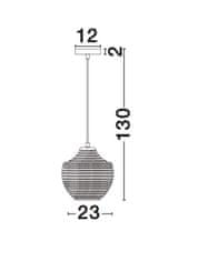 Nova Luce NOVA LUCE závesné svietidlo CLARO modré sklo čierny kov E27 1x12W 230V IP20 bez žiarovky 9103532