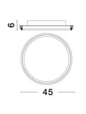 Nova Luce NOVA LUCE stropné svietidlo WILLOW čierna oceľ a akryl D45x6mm LED 40W 9212912