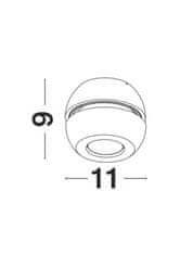 Nova Luce NOVA LUCE bodové svietidlo GON čierny hliník LED 5W 230V 3000K IP20 9105101