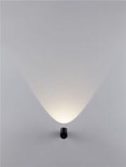 Nova Luce NOVA LUCE vonkajšie nástenné svietidlo BRICE čierny hliník sklenený difúzor Osram LED 6W 3000K 220-240V IP54 9136176