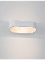 Nova Luce NOVA LUCE vonkajšie nástenné svietidlo MILE biely hliník a sklo LED 9W 3000K 100-240V 155st. IP54 svetlo hore a dole 9257871