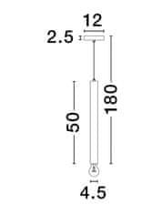 Nova Luce NOVA LUCE závesné svietidlo NORWAY zlatý hliník zlatý kábel E27 1x12W 230V IP20 bez žiarovky 9287948