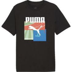 Puma Tričko čierna L Graphics Summer Sports