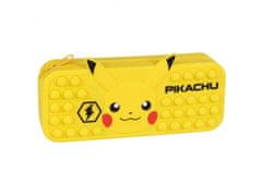 Pokémon Pokemon Pikachu Žltý, gumový peračník tuba, na zips 20x4x8 cm