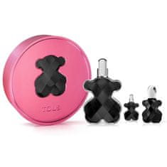 Tous Tous Loveme Onyx Eau De Perfume Spray 90ml Set 3 Pieces 