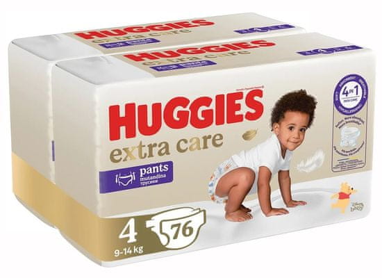 Huggies mesačné balenie Extra Care pants 4, 76 ks