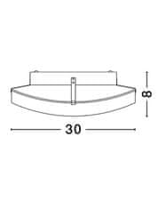 Nova Luce NOVA LUCE stropné svietidlo ANCO matné biele sklo chrómovaný kov E27 1x12 W 600401