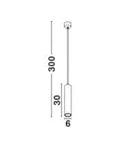 Nova Luce NOVA LUCE závesné svietidlo GIA biely hliník GU10 1x10W 230V IP20 bez žiarovky 834869