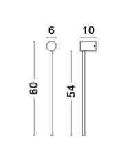 Nova Luce NOVA LUCE nástenné svietidlo SYNTHESI biely hliník a akryl LED 18W 230V 3000K IP20 9009323