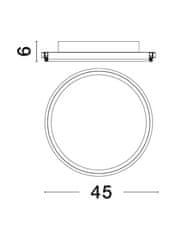 Nova Luce NOVA LUCE stropné svietidlo WILLOW biela oceľ a akryl D45x6mm LED 40W 9212913