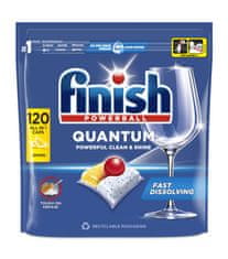 Finish Quantum All in 1 kapsule do umývačky riadu Lemon Sparkle 120 ks