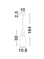 Nova Luce NOVA LUCE závesné svietidlo MURANO zlatý kov lesklé svetlo zelené, tmavo zelené a oranžové sklo E14 1x5W 230V IP20 bez žiarovky 9009235