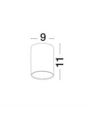 Nova Luce NOVA LUCE vonkajšie stropné svietidlo CECI biely hliník sklenený difúzor Osram LED 6W 3000K 100-240V 76st. IP65 9200612