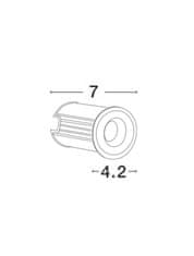 Nova Luce NOVA LUCE vonkajšie zapustené svietidlo do zeme BANG nikel satén hliník LED 1W 3000K IP67 100-240V 42st. vr. driveru 9203113