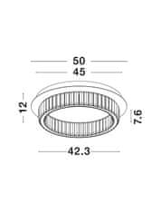 Nova Luce NOVA LUCE stropné svietidlo AURELIA chrómovaný kov a krištáľ LED 29W 230V 3500K IP20 stmievateľné 9333071